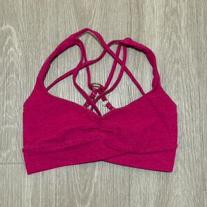 Bombshell Sportswear Angel Sports Bra in Ultra Pink